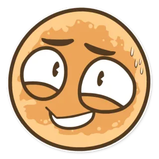 😅 84dcc078 Emoji, Visage, Nerveux, Sueur, Maladroit, Dessin animé, Sticker telegram sticker