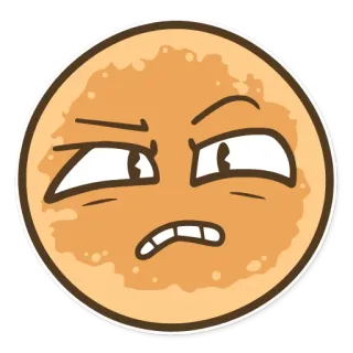 😠 86620ec8 Dessin animé, Visage, Expression, Agacé, En colère telegram sticker