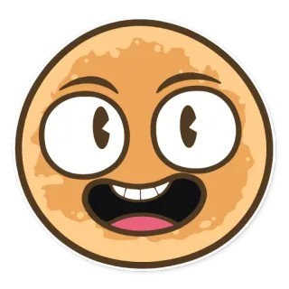 😃 be05521d Emoji, Joyeux, Visage, Dessin animé, Sourire, Mignon telegram sticker