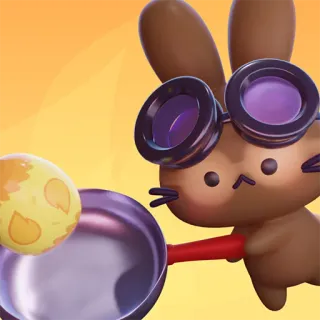 🔥 6f9d85f1 lapin, lapin, œuf, cuisine, steampunk, lunettes, poêle à frire, animal telegram sticker