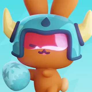 ⛈ e2eeab65 lapin, lapin, pâques, oeuf, casque, dessin animé telegram sticker