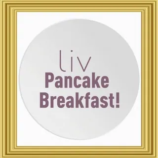 🥮 f237dbcc Liv Pancake Breakfast! pancakes, breakfast, food, Liv, event, meal telegram sticker