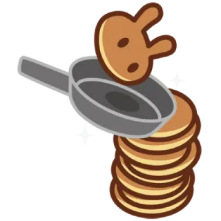 🏗 ea08f474 pancakes, food, cooking, breakfast, stack telegram sticker