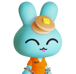 🐰 9506765c 44310 lapin, crêpes, dessin animé, prison, prisonnier, mignon telegram sticker