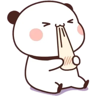 🍯 129209bb Panda, Słodki, Zwierzę, Kreskówka, Kawaii, Postać, Naklejka telegram sticker
