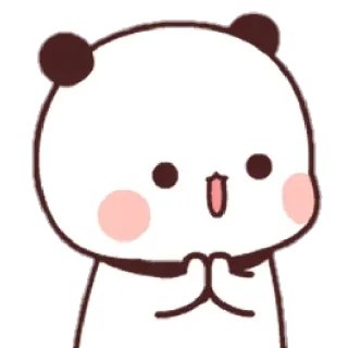 🍯 295108c1 Panda, Słodki, Kawaii, Pozdrowienia, Kreskówka, Zwierzę telegram sticker