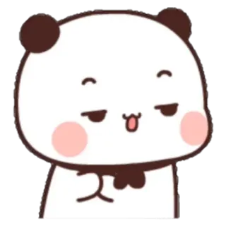 🍯 74310ec3 Panda, Słodkie, Zwierzę, Kreskówka, Naklejka, Niedźwiedź, Wyraz telegram sticker