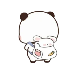🍯 849d91f1 Panda, Zwierzę, Słodki, Naklejka, Kreskówka telegram sticker