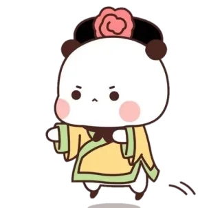 🍯 8e22f455 Panda, Kreskówka, Słodki, Zwierzę, Postać telegram sticker