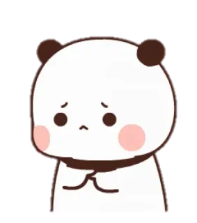 🍯 c0e80749 Panda, Smutny, Słodki, Kreskówka, Zwierzę, Błagalny telegram sticker