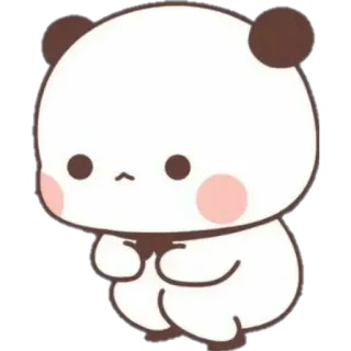 🍯 f3550774 Panda, Słodkie, Kreskówka, Zwierzę, Kawaii, Naklejka telegram sticker