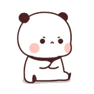 ⚫️ 7010c291 Panda, Słodkie, Zwierzę, Naklejka, Kreskówka telegram sticker