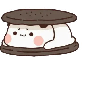 🥺 728b16c4 S'mores, Kartun, Kawaii, Makanan, Makanan penutup whatsapp sticker