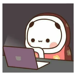 💻 b2ca6094 dễ thương, hoạt hình, máy tính xách tay, kawaii telegram sticker