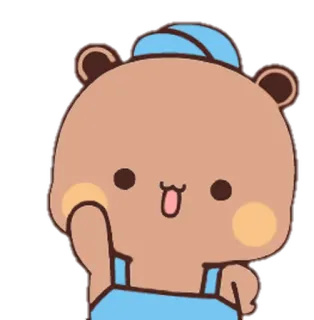 🐍 c652ce72 urso, desenho animado, fofo, animal, personagem, ilustração, adesivo telegram sticker