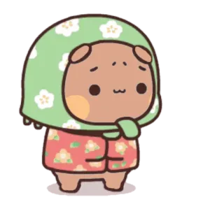 🐍 d7dac60a fofo, kawaii, animal, cobertor, flores, urso, adesivo telegram sticker