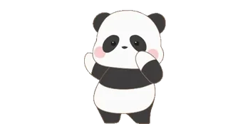 🌟 68e871d6 แพนด้า, น่ารัก, สัตว์, การ์ตูน whatsapp sticker