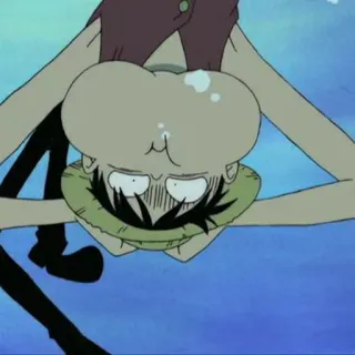 👒 71169a24 Monkey D. Luffy One Piece 动漫, 海贼王, 路飞, 卡通, 搞笑, 水下, 角色 whatsapp sticker