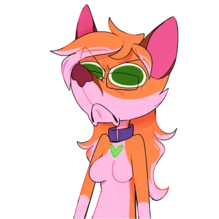 ☹️ 5524d4fc Cartoon, Fuchs, Figur, Tier, Furry telegram sticker