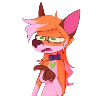 😕 7dc7bbd4 fuchs, furry, charakter, cartoon telegram sticker