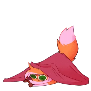 👀 7f572c66 Cartoon, Fuchs, Stinkefinger, Beleidigung, Tier, Decke telegram sticker