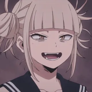 😬 17edaa09 Toga Himiko My Hero Academia Anime, My Hero Academia, Toga Himiko, Bösewicht, Charakter, Sticker telegram sticker