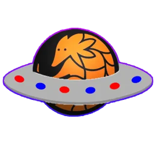 😂 14820e9b UFO, alien, piring terbang, luar angkasa, planet, pesawat luar angkasa, kartun, fiksi ilmiah whatsapp sticker