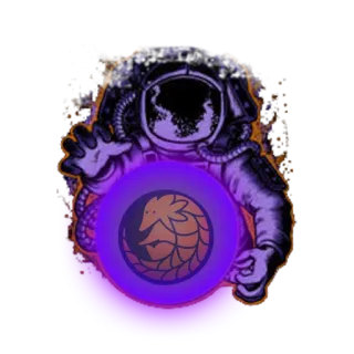 😜 1ee130ee astronaut, luar angkasa, trenggiling, ungu, binatang, baju luar angkasa whatsapp sticker