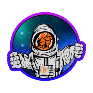 🤨 b251f42c astronaut, luar angkasa, hops, bir, luar angkasa, galaksi, nasa whatsapp sticker