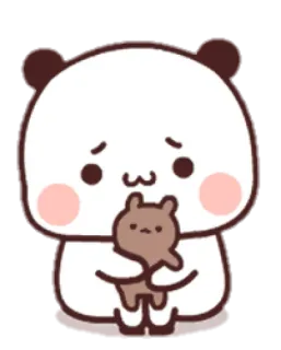 🧸 45160a23 Panda, süß, Bär, Cartoon, Tier, kawaii telegram sticker