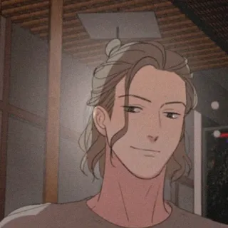 🎞 87a47582 漫画, 男性, 髪, 人, 笑顔 whatsapp sticker