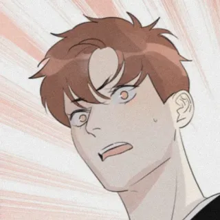 🎞 b770666a 漫画, アニメーション, ショック, 男, アニメ whatsapp sticker