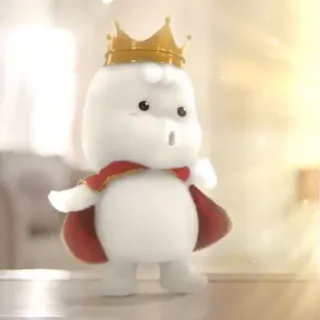 👶 086e0548 การ์ตูน, พระราชา, มงกุฎ, ตัวละคร, ผ้าคลุม, น่ารัก telegram sticker