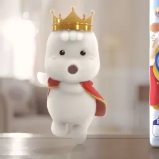 👶 31d71987 น่ารัก, การ์ตูน, มงกุฎ, พระราชา, มาสคอต, ตัวละคร telegram sticker