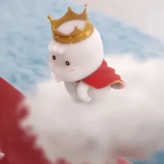 👶 3b695a07 น่ารัก, คาวาอิ, พระราชา, มงกุฎ, ผ้าคลุมสีแดง, เมฆ, การ์ตูน, น่าเอ็นดู telegram sticker