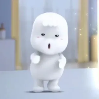 👶 57d51060 น่ารัก, การ์ตูน, ตัวละคร, มาร์ชเมลโลว์, kawaii telegram sticker