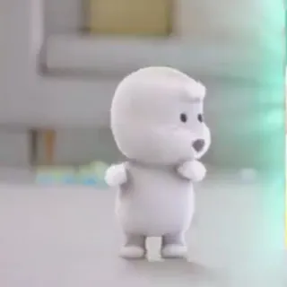 👶 a9f37831 ตัวละคร, การ์ตูน, น่ารัก, หมี, สีขาว telegram sticker