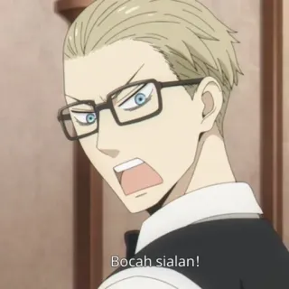 🚰 0b039730 Bocah sialan! 애니메이션, 화난, 남성, 소리치는 telegram sticker