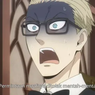 🚰 31fd6b6a Loid Forger Spy x Family Permintaan maafnya ditolak mentah-mentah 애니메이션, 표정, 충격, 스파이 패밀리, 로이드 포저 telegram sticker