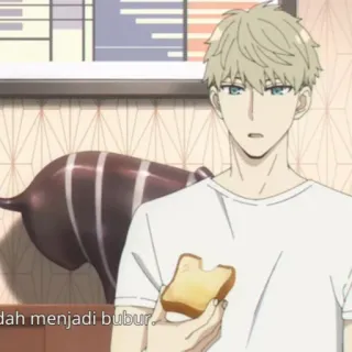 🚰 3e7a73be Loid Forger Spy x Family dah menjadi bubur. 애니메이션, 스파이 패밀리, 로이드 포저, 빵, 만화, 캐릭터 telegram sticker