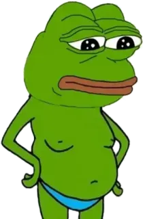 🇨🇰 1a9e1a7d Pepe the Frog pepe, ếch, meme, hoạt hình, meme trên mạng telegram sticker