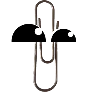 😋 bb9b82dd clip, oficina, papelería, clip art, metal, dibujos animados telegram sticker