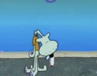 🙃 05da3c3e Squidward Tentacles SpongeBob SquarePants Lula Molusco, desenho animado, SpongeBob, Nickelodeon, Lula Molusco Tentáculos telegram sticker