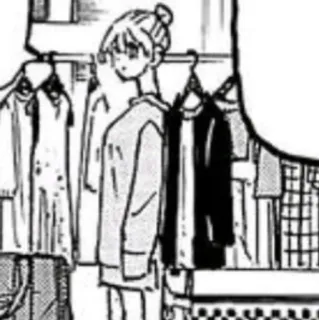 🖤 e7b138ca 애니메이션, 만화, 옷, 여자, 옷장, 패션 whatsapp sticker