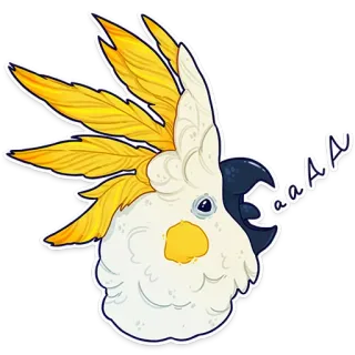 ПАПУГИ by @kotypic telegram stickers