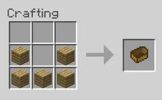 🔨 38306335 Minecraft juego, minecraft, losa de madera, receta de crafteo telegram sticker