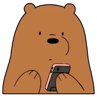 Grizzly (We Bare Bears) telegram stickers
