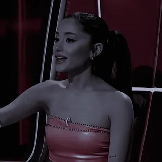 🤍 e13af0ef Ariana Grande The Voice Popster, Zanger, Ariana Grande, The Voice, Beroemdheid, TV programma telegram sticker