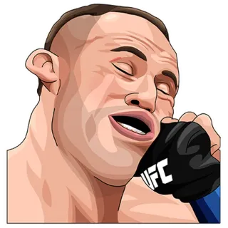 🥴 55441f14 Kampf, UFC, MMA, Kampfsport, Kämpfer, Boxen telegram sticker