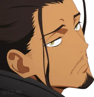 🤨 0a819744 @V2LAB Аниме, Мультфильм, Мужской, Персонаж, Мужчина whatsapp sticker